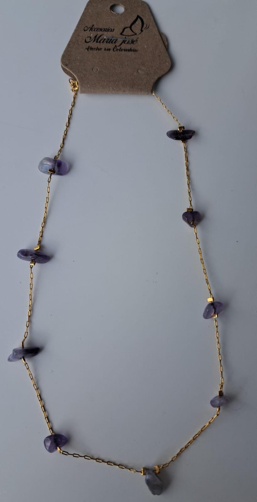 CADENA MURANO MORADO