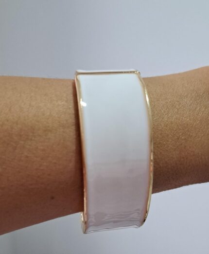 Pulsera Ancha Blanca