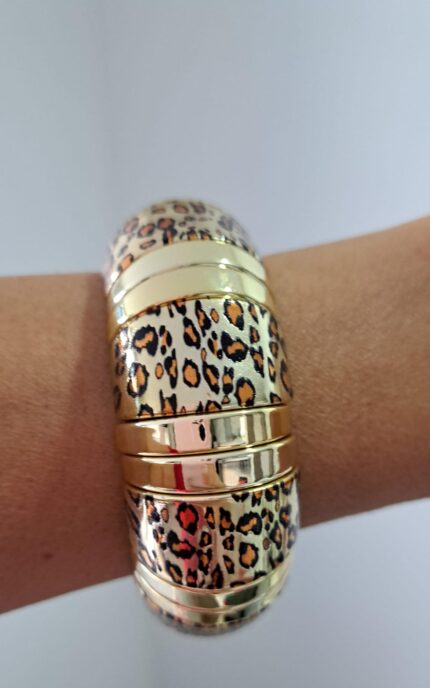 Pulsera Ancha Animal Print