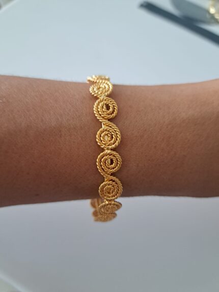Aros Espiral Bronce