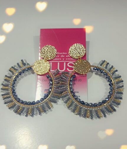 Aretes Mostacilla Gris