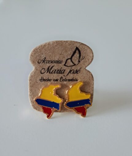 Aretes Topo Tricolor