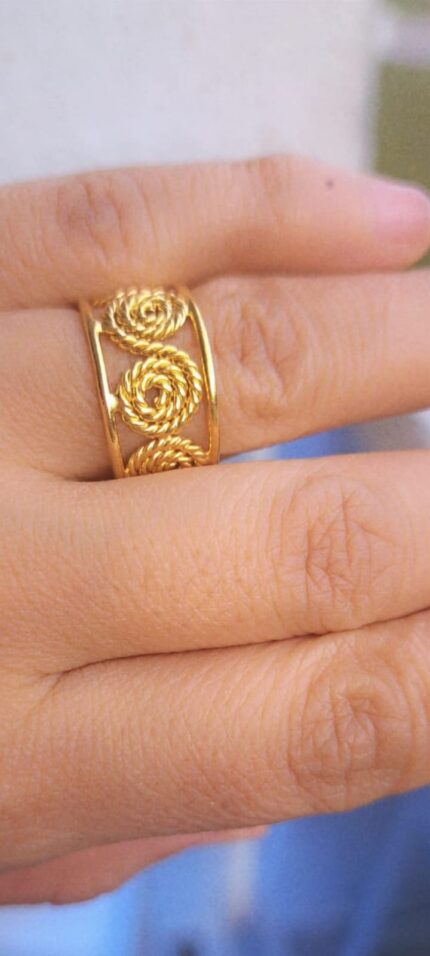Anillo Espiral Silueta