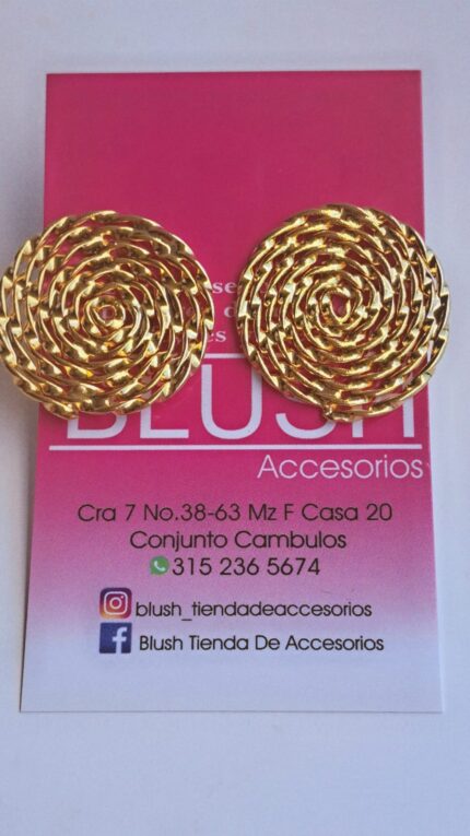 Aretes Círculo Espiral